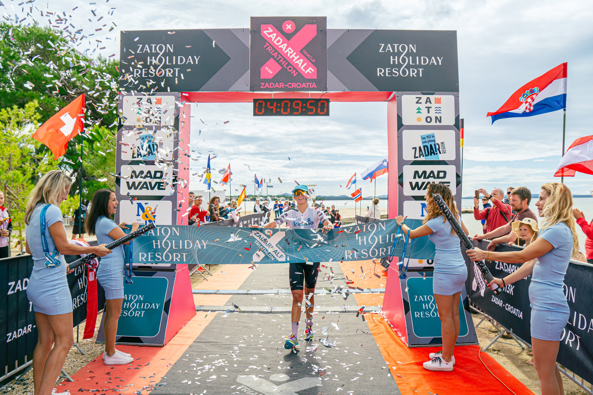 Finish line of the Dalmatinko Cup at Zaton Holiday Resort Finish line of the Dalmatinko Cup at Zaton Holiday Resort