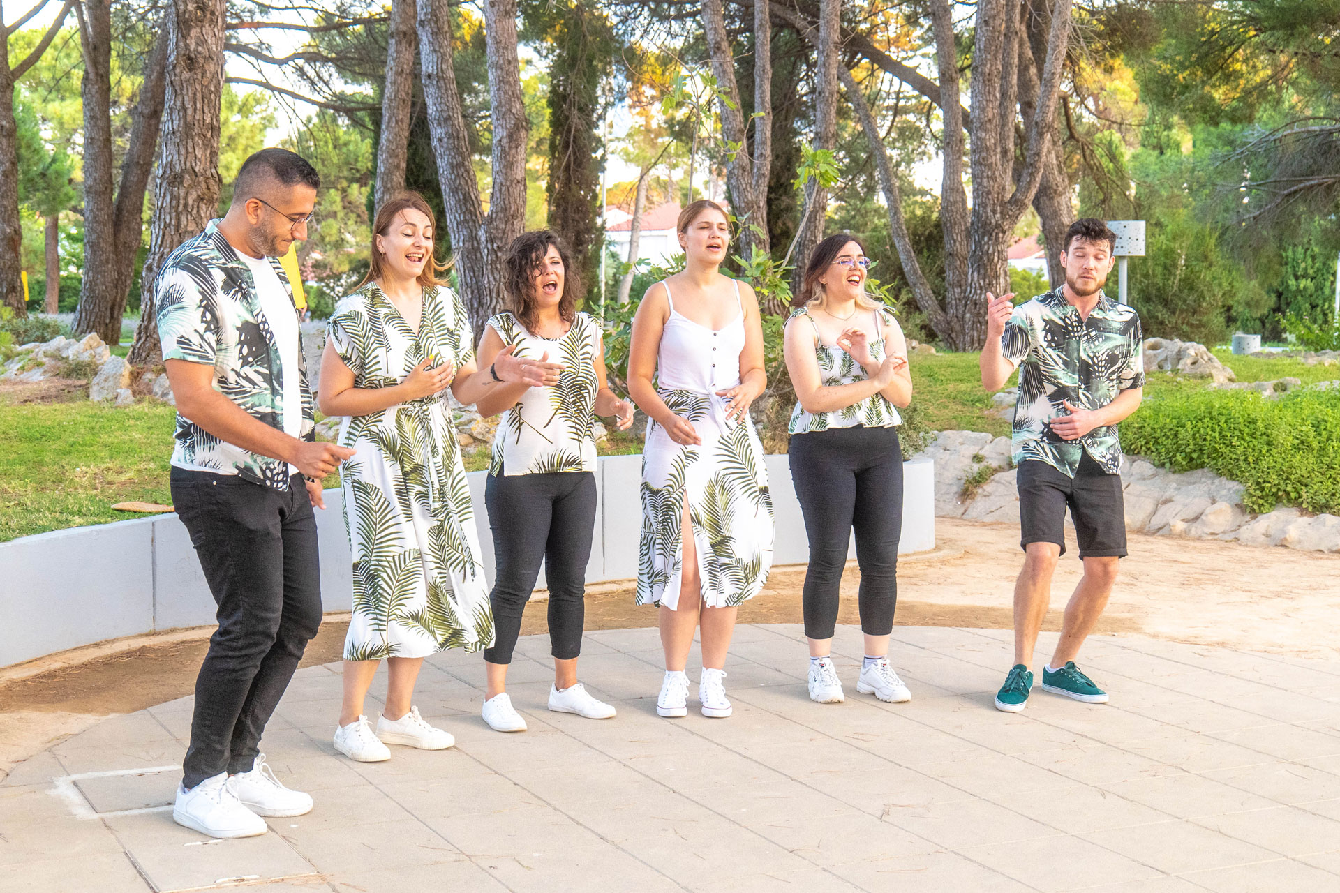 Performance in the park at Zaton Holiday Resort Performance by A.K.A. Crescendo