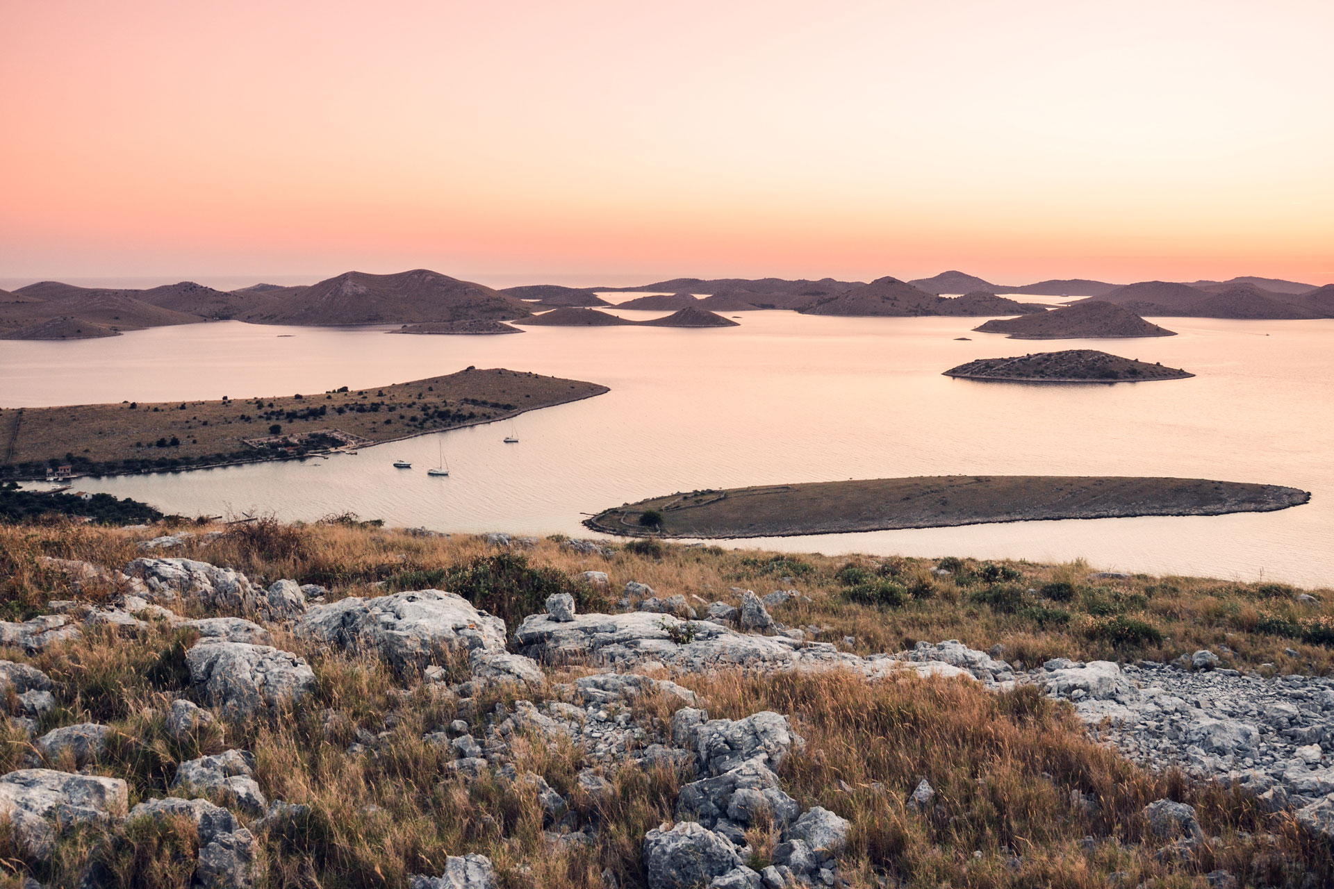 Sunset at Kornati Islands National Park Sunset at Kornati Islands National Park