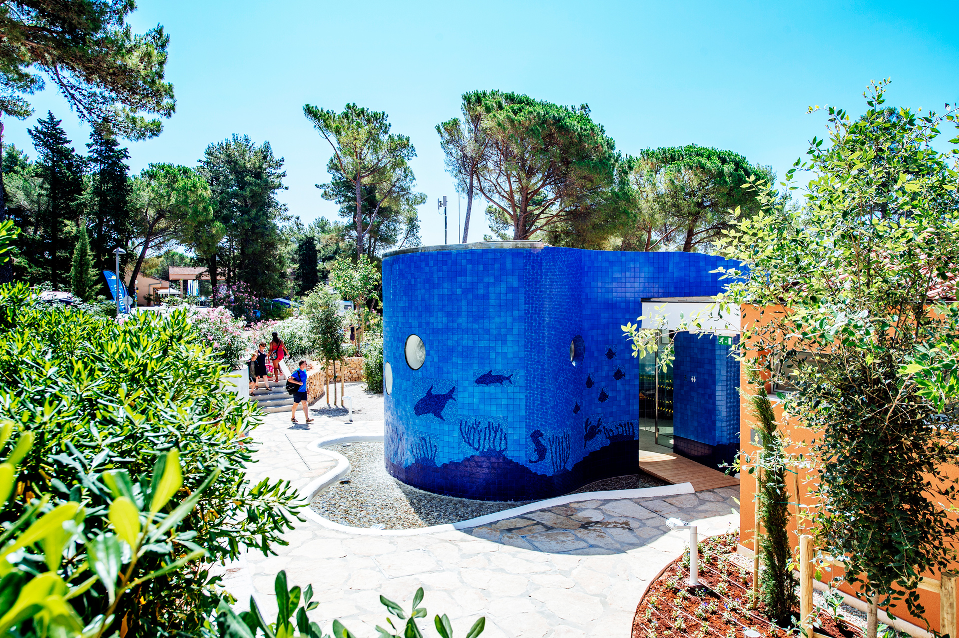 Modern and clean sanitary facilities at Zaton Holiday Resort